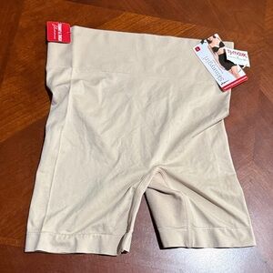 Skinnygirl tan shaping seamless tummy and thigh slimmer Bike Shorts